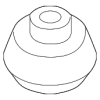 Back Glass Wiper Arm Grommet - BMW (67-63-7-954-725)