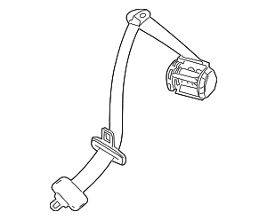 Seat Belt Assembly - Audi (4L0-857-811-B-TPU) Seat Belt Assembly - Audi (4L0-857-811-B-TPU)