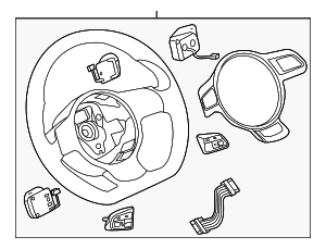 Steering Wheel - Audi (8R0-419-091-AQ-IXB)