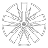 Wheel, Alloy - Volkswagen (5NN-601-025-E-NQ9)