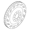 Disc Brake Rotor Rear Right - Audi (4S0-615-602-B)