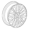 Wheel, Alloy - Volkswagen (5C0-601-025-AN-8Z8)