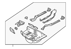 Floor Pan Assembly - BMW (41-12-7-044-061)