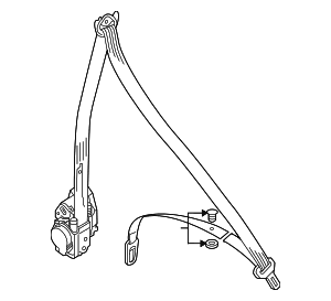 Seat Belt Assembly - Audi (8W6-857-705-L-VM1)
