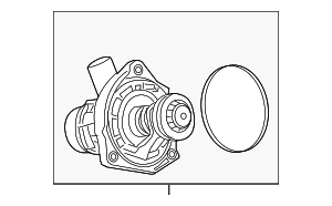 Engine Coolant Thermostat Kit - BMW (11-53-8-685-978)
