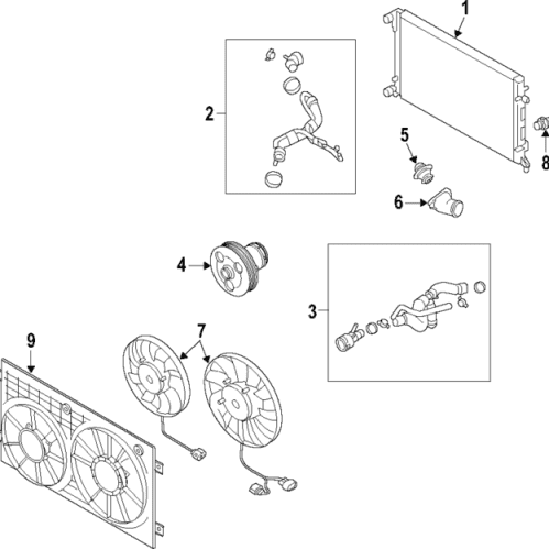 Radiator - Volkswagen (1K0-121-251-AN)
