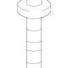 Headlamp Assembly Bolt - Volkswagen (WHT-007-527)