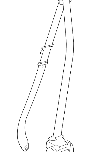 Seat Belt Lap And Shoulder Belt - BMW (72-11-7-284-366)