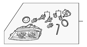 Composite Headlamp - Audi (8P0-941-004-BD)