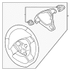 Steering Wheel - Volkswagen (5C0-419-091-DQ-81U)