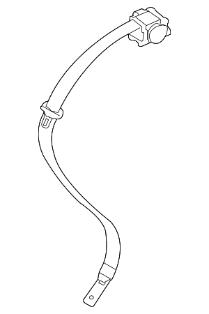 2002-2008 BMW Center Seat Belt - BMW (72-11-7-037-849)