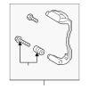 Disc Brake Caliper Bracket - Audi (5Q0-615-126-B)