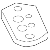 Rear AC Line Retainer Plate - Audi (8R0-820-339-D)