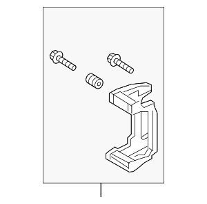 Disc Brake Caliper Bracket - Audi (4M0-615-426-D-SL7) Disc Brake Caliper Bracket - Audi (4M0-615-426-D-SL7)