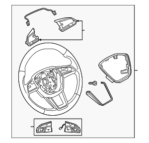 Steering Wheel - Audi (4KE-419-091-R-QPA)