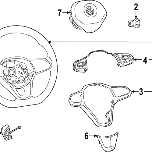 Steering Wheel - Volkswagen (5H0-419-089-GD-YFE)