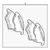 Disc Brake Pad Set Rear - Mercedes-Benz (008-420-44-20)