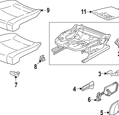 Seat Cover - Volkswagen (5H0-881-406-G-WPE)