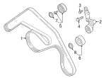 1b74db0b32d973d4862604336d2be224-1 Serpentine Belt - Audi (07P-145-933-E)
