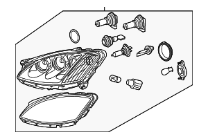 Headlamp Assembly - Right - Mercedes-Benz (221-820-20-59)