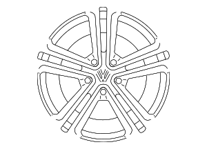Wheel, Alloy - Volkswagen (7P6-601-025-AF-88Z)