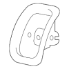 Seat Belt Trim Bezel - Audi (4K0-887-233-4PK)