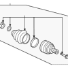 Outer Joint Assembly - Audi (8W0-598-099-A)