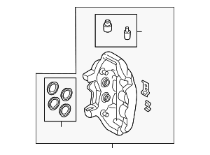 Disc Brake Caliper - Audi (4J3-615-423) Disc Brake Caliper - Audi (4J3-615-423)