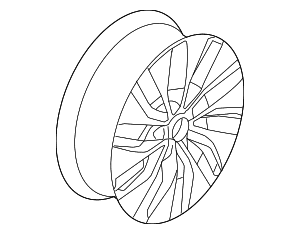 Wheel, Alloy - Volkswagen (5C0-601-025-S-FZZ)