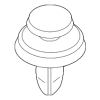 Spoiler Clip - Audi (4M0-827-717)