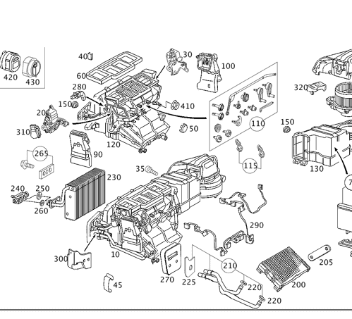 Air Conditioner Box - Mercedes-Benz (209-830-01-62)