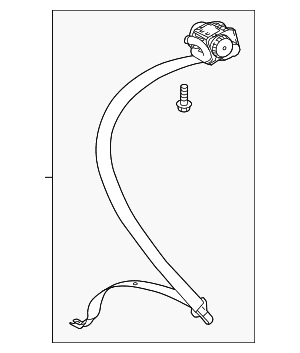 Lap & Shoulder Belt - Audi (8W6-857-806-F-GLE)