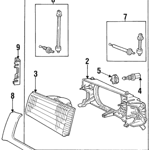 Headlamp Bulb Retainer - Volvo (9139506)