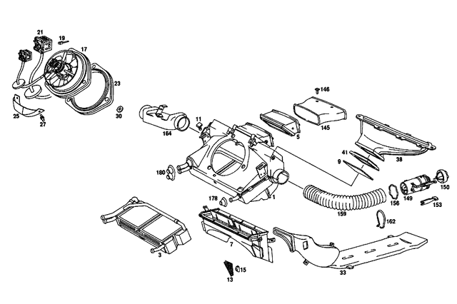 Heater Housing - Mercedes-Benz (114-830-04-62) Heater Housing - Mercedes-Benz (114-830-04-62)