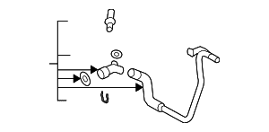 Lower Hose - Volkswagen (7L0-122-051-C)