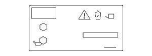 AC Label - BMW (71-23-6-832-284) AC Label - BMW (71-23-6-832-284)
