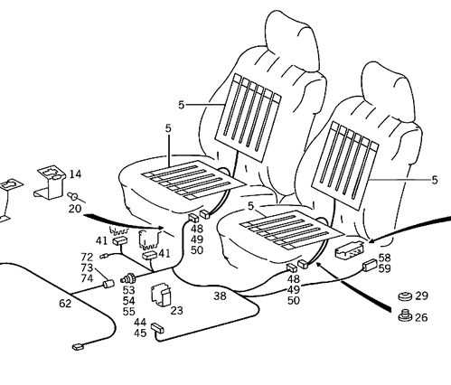 Heater Pad - Mercedes-Benz (000-820-21-98)