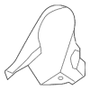 Seat Hinge Cover - Audi (8T0-881-328-DT4)