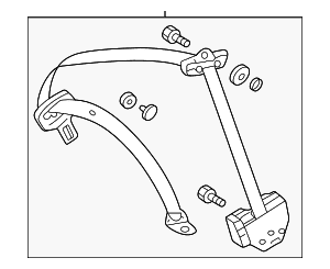 Lap & Shoulder Belt - Mercedes-Benz (215-860-17-85-9A86)