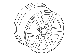 Wheel, Alloy - Audi (4L0-601-025-BJ)