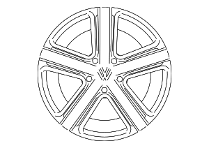 Wheel, Alloy - Volkswagen (7P6-601-025-G-3AJ)