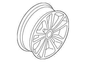 Wheel, Alloy - Volkswagen (3C8-601-025-AG-88Z)