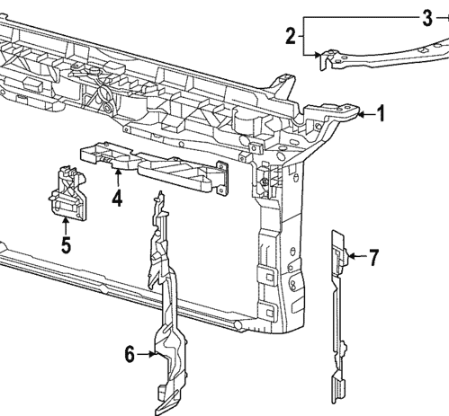 Radiator Support - Volkswagen (5H0-805-588-J)