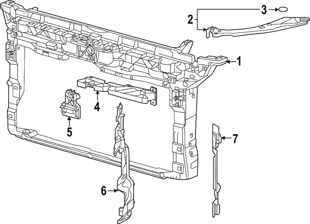 Radiator Support - Volkswagen (5H0-805-588-J) Radiator Support - Volkswagen (5H0-805-588-J)