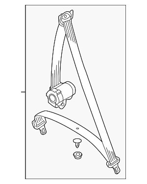 Seat Belt Lap And Shoulder Belt - Audi (4M0-857-811-A-V04) Seat Belt Lap And Shoulder Belt - Audi (4M0-857-811-A-V04)