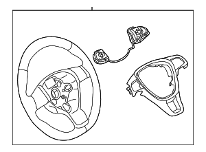 Steering Wheel - Volkswagen (3QF-419-091-M-E74)