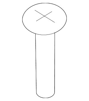 Body C-Pillar Trim Panel Screw - BMW (07-11-9-904-181)