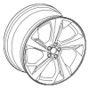 Wheel, Alloy - Audi (4M0-601-025-CD)