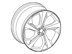 Wheel, Alloy - Audi (4M0-601-025-CD)