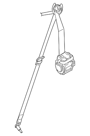 Seat Belt Lap And Shoulder Belt - BMW (72-11-7-491-785)